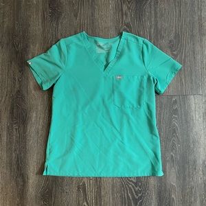 Figs surgical green scrub top